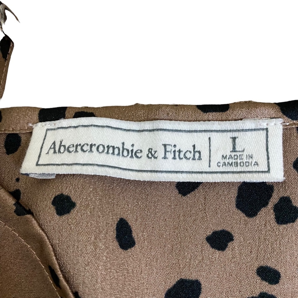 Abercrombie and Fitch Bodysuit Camisole Leopard and Black Lace Size Large - Picture 6 of 7